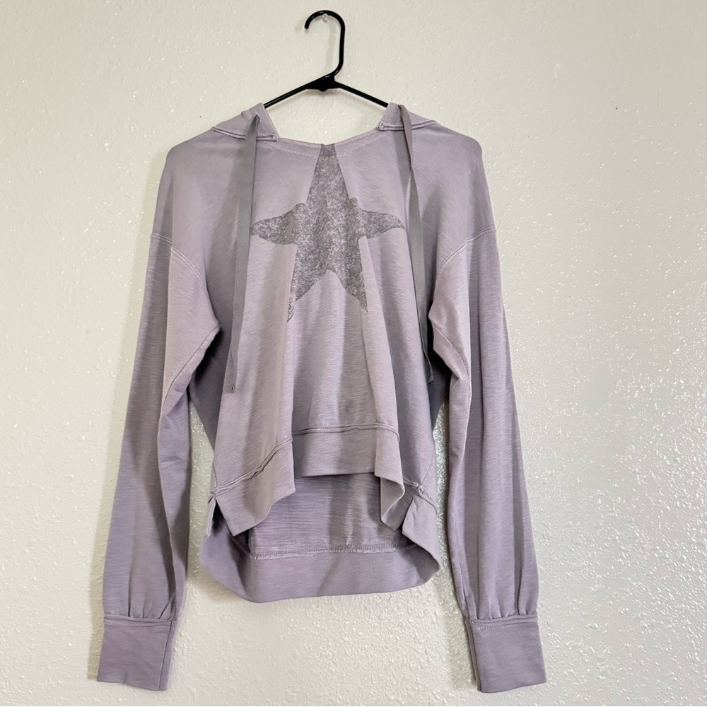 Sundry Gray Star Hooded Sweatshirt